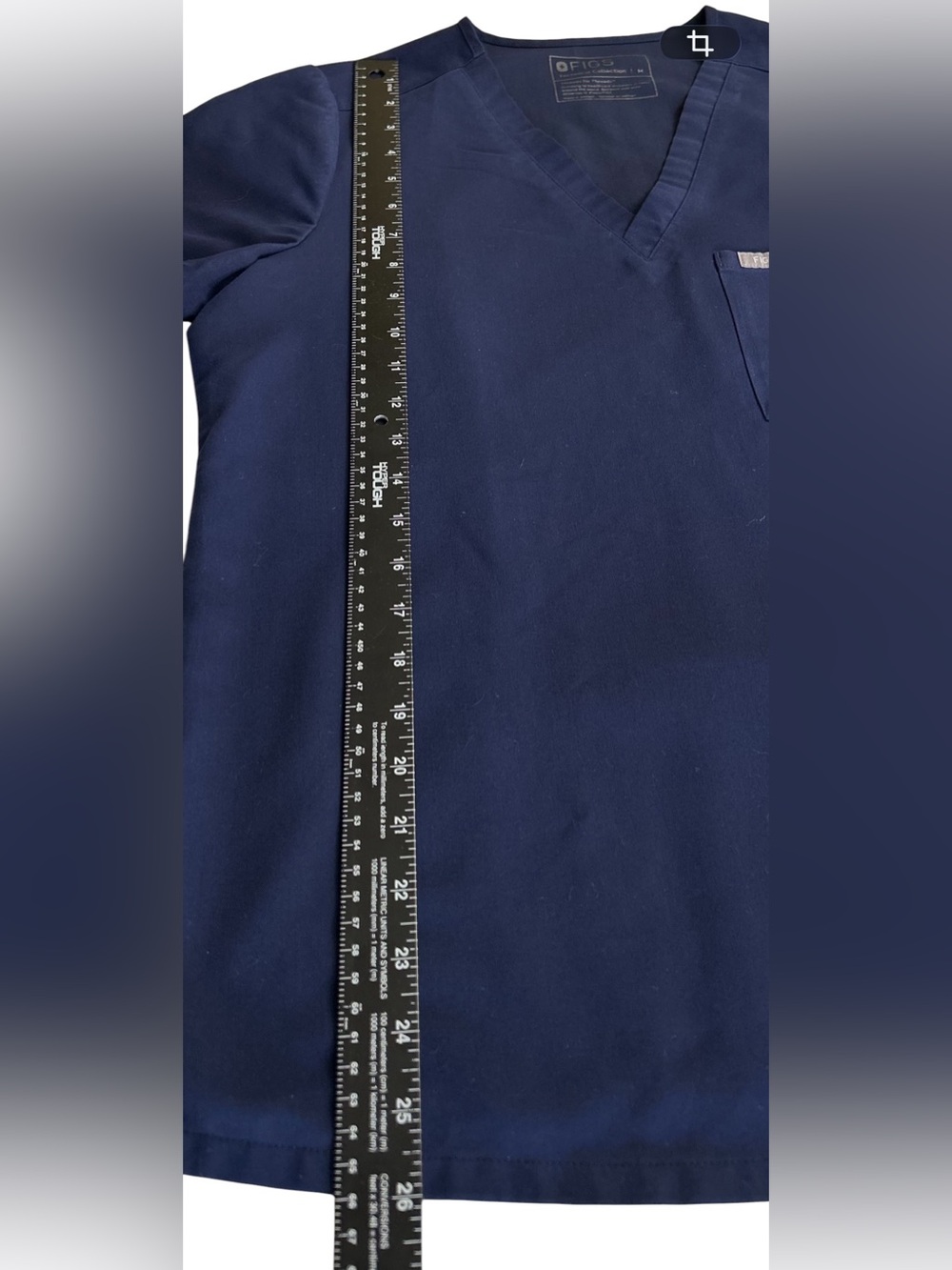 Figs Women’s  Scrub Set Navy Blue M Catarina Top&M/P Livingston Scrub Pants - Picture 5 of 14